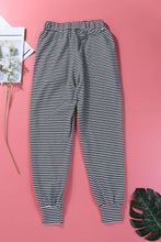 Black Striped Joggings